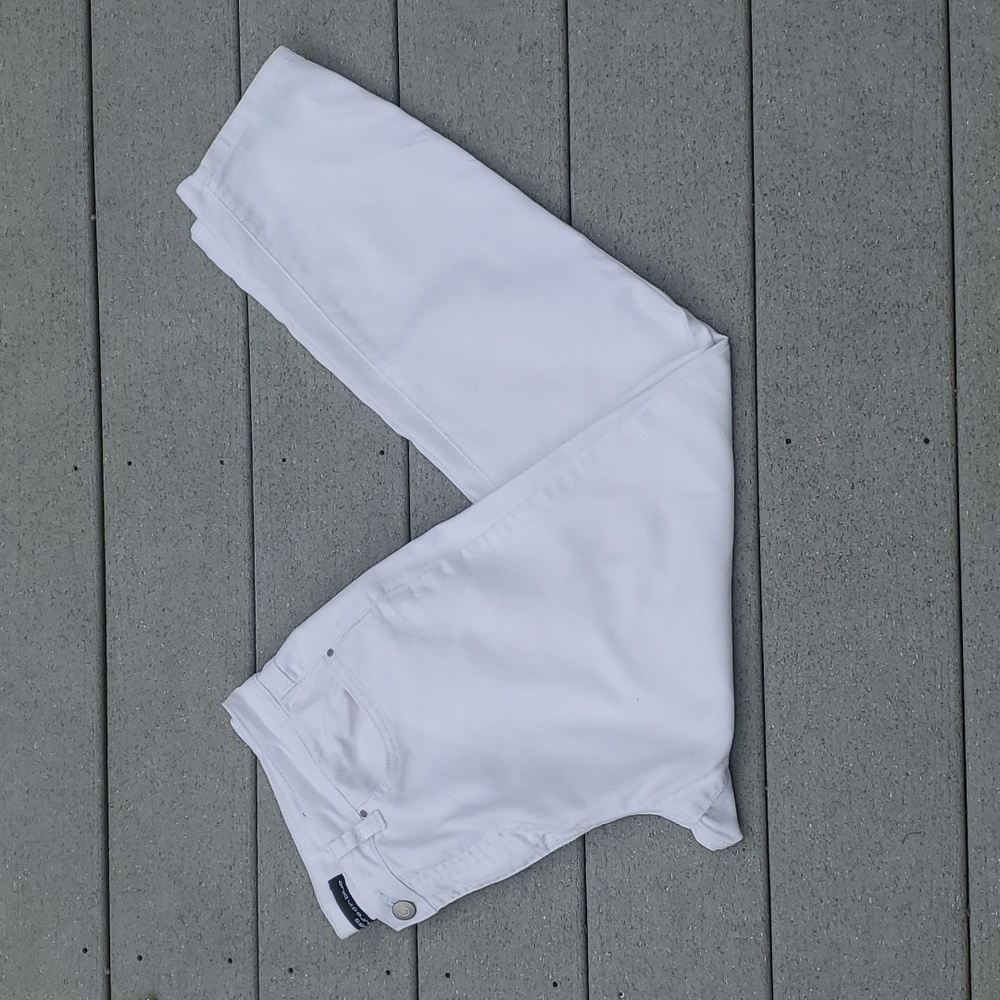 Miss Poured in Blue White Straight Fit Jeans